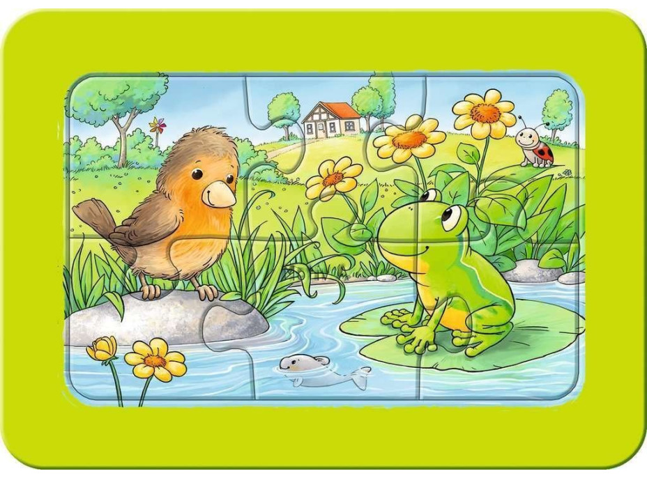 RAVENSBURGER Moje prvé puzzle Zvieratká zo záhrady 3x6 dielikov