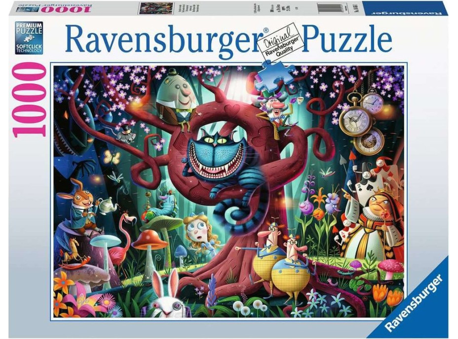 RAVENSBURGER Puzzle Skoro každý je šialený (Alenka v ríši divov) 1000 dielikov