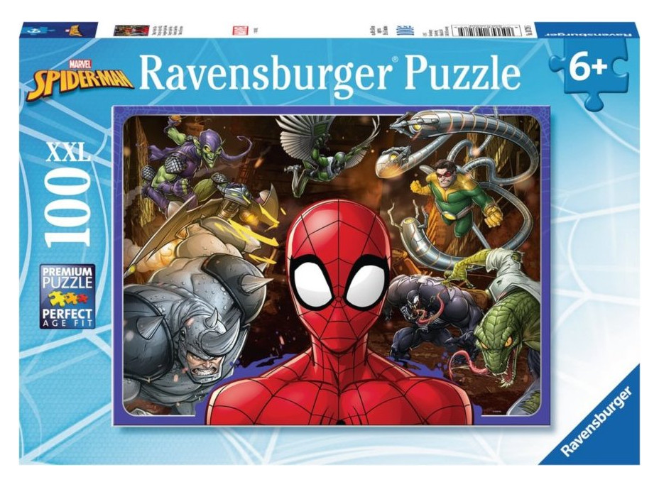 RAVENSBURGER Puzzle Nebojácny Spiderman XXL 100 dielikov