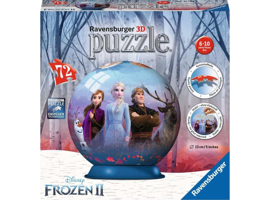 RAVENSBURGER Puzzleball Ľadové kráľovstvo 2, 72 dielikov