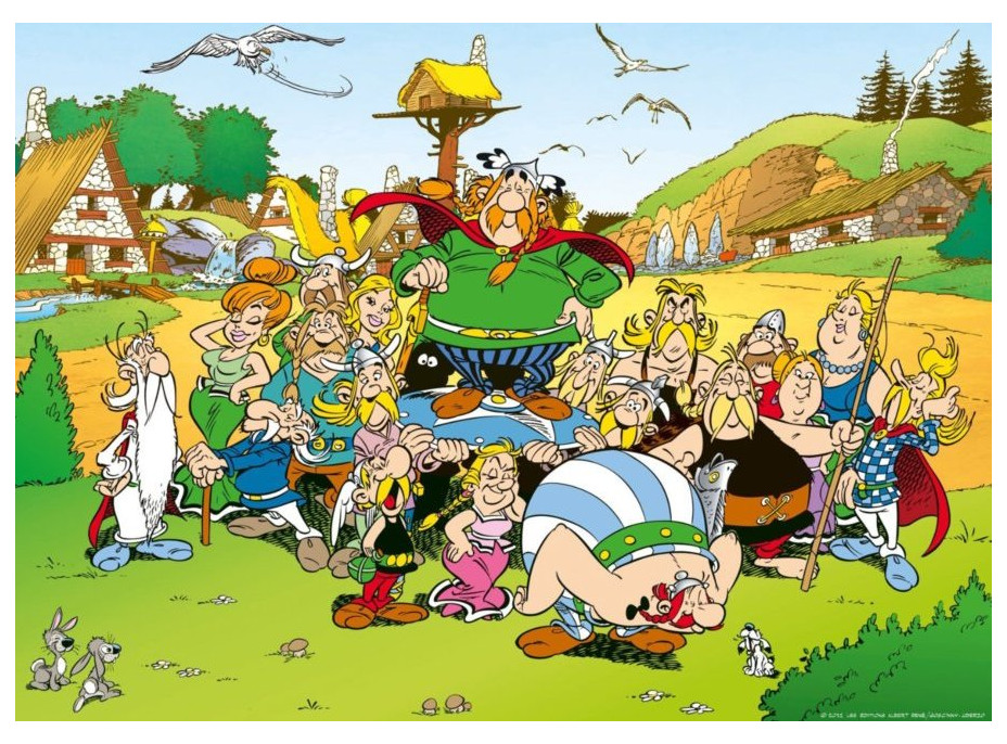 RAVENSBURGER Puzzle Asterix a Obelix: Dedinka 500 dielikov