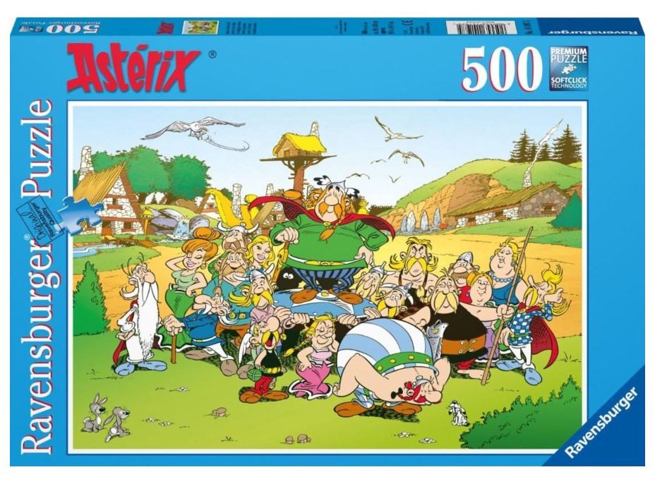 RAVENSBURGER Puzzle Asterix a Obelix: Dedinka 500 dielikov