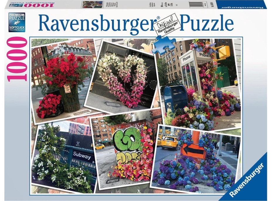 RAVENSBURGER Puzzle Kvety v New Yorku 1000 dielikov