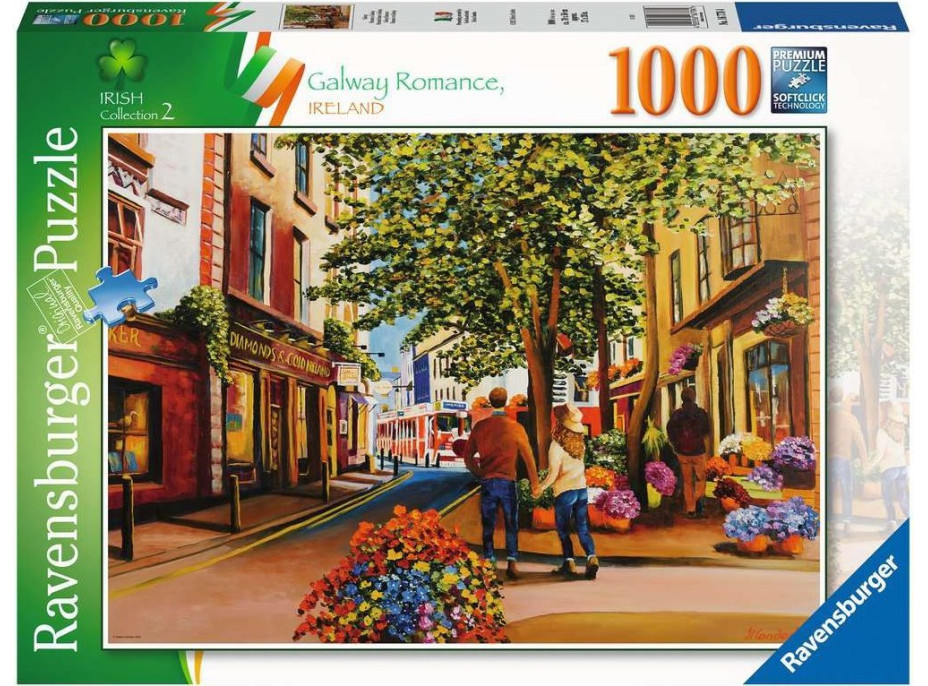 RAVENSBURGER Puzzle Romantika v Galway 1000 dielikov