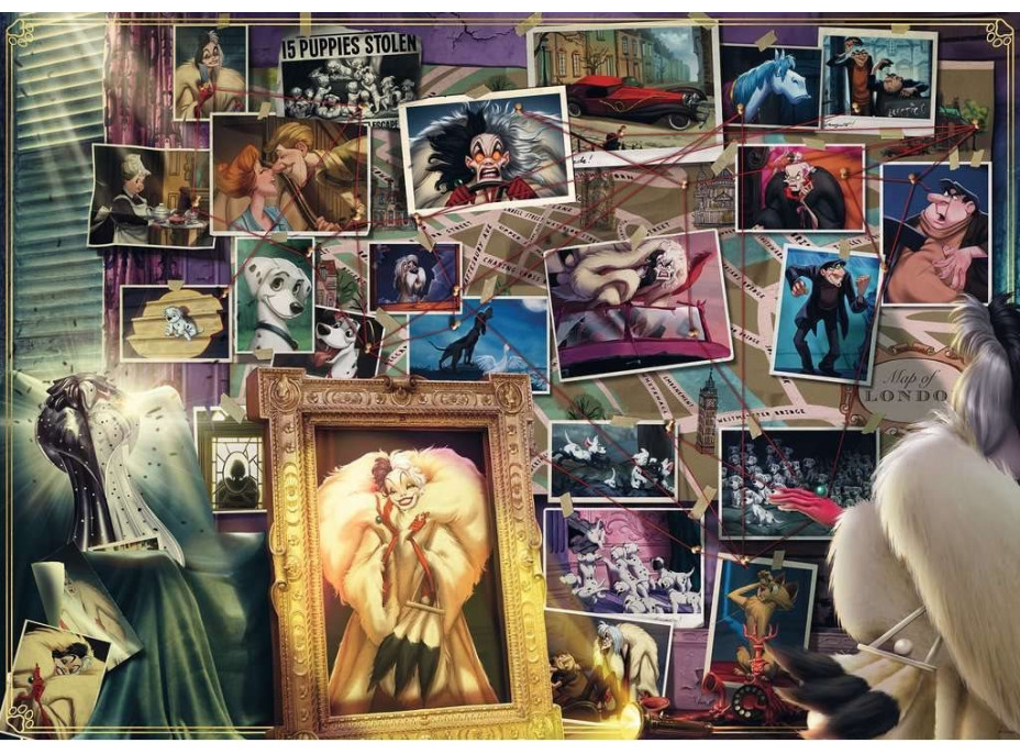 RAVENSBURGER Puzzle Disney Villainous: Cruella de Vil 1000 dielikov