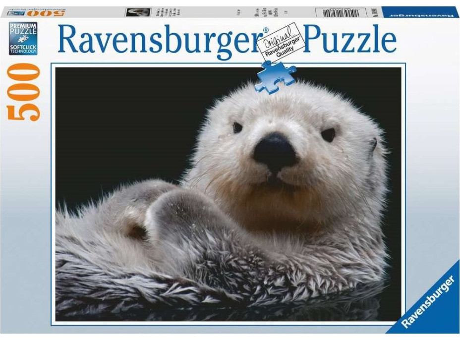 RAVENSBURGER Puzzle Roztomilé malé vydra 500 dielikov