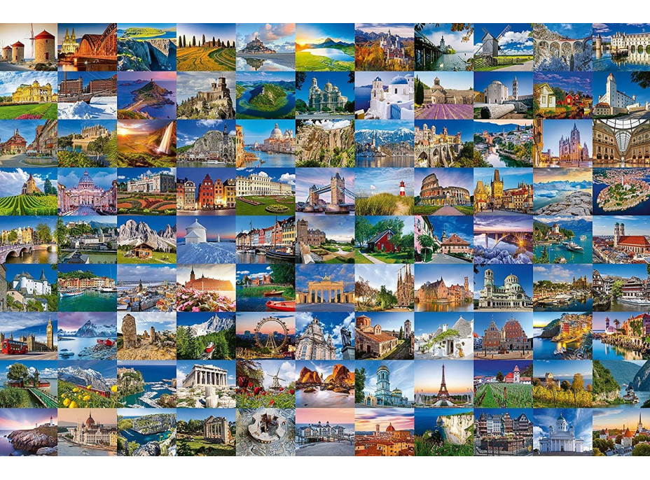 RAVENSBURGER Puzzle 99 krásnych miest Európy 3000 dielikov