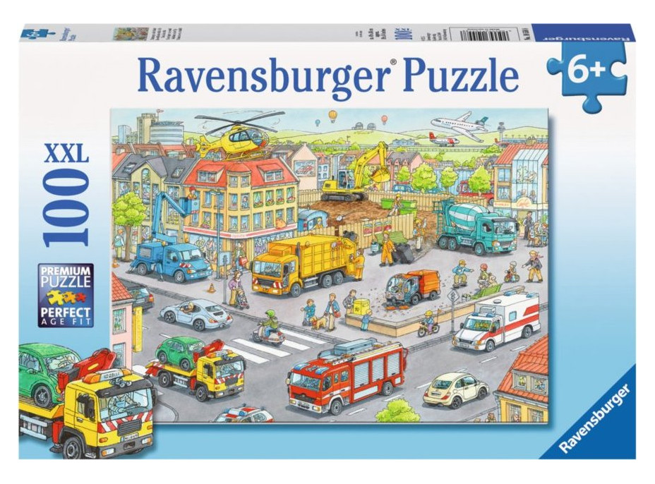 RAVENSBURGER Puzzle Autá v meste XXL 100 dielikov