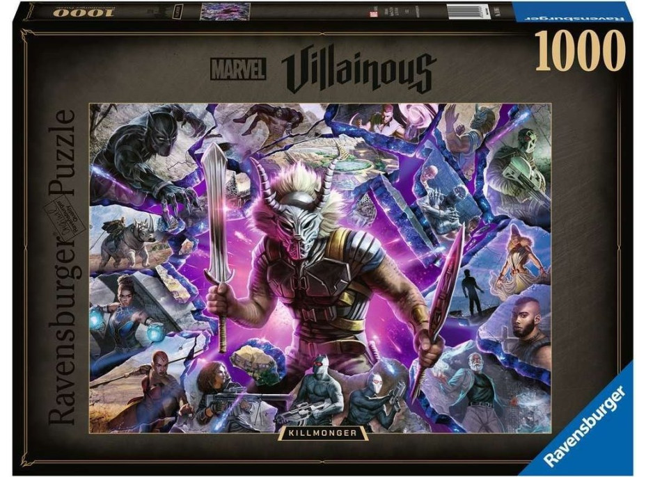 RAVENSBURGER Puzzle Marvel Villainous: Killmonger 1000 dielikov