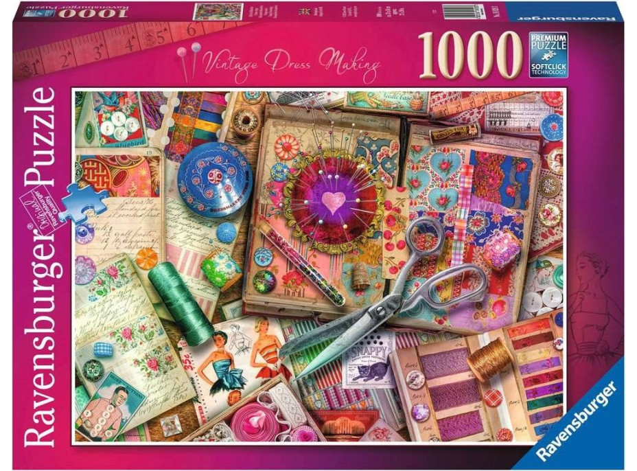 RAVENSBURGER Puzzle Klasické krajčírstvo 1000 dielikov