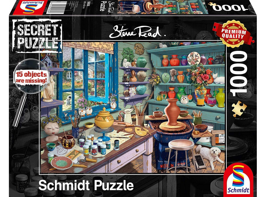 SCHMIDT Secret puzzle Hrnčiarska dielňa 1000 dielikov