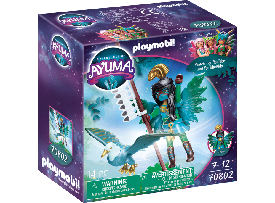 PLAYMOBIL® AYUMA 70802 Rytierska víla s rozprávkovou zvieracou dušou