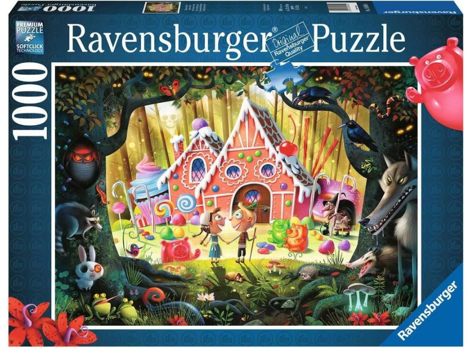 RAVENSBURGER Puzzle Janko a Marienka (Perníková chalúpka) 1000 dielikov