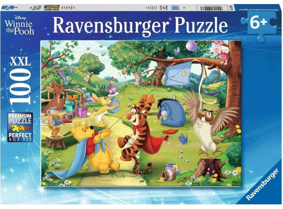 RAVENSBURGER Puzzle Medvedík Pú zachraňuje XXL 100 dielikov