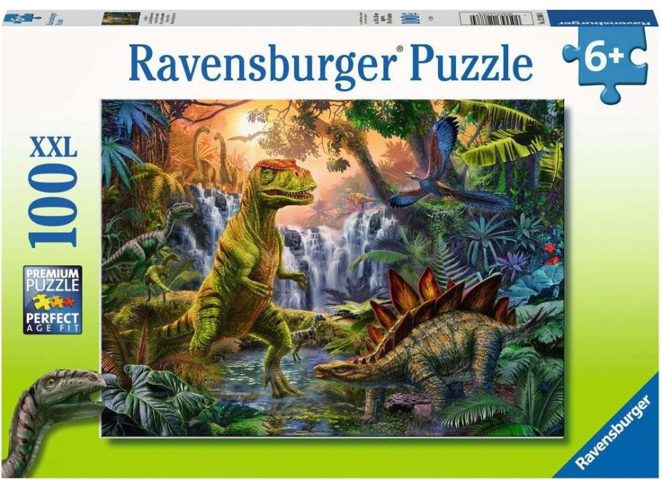 RAVENSBURGER Puzzle V ríši dinosaurov XXL 100 dielikov