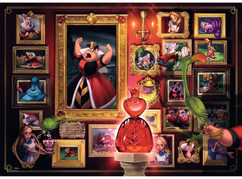 RAVENSBURGER Puzzle Disney Villainous: Srdcová kráľovná 1000 dielikov