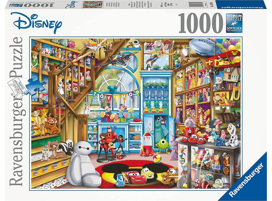 RAVENSBURGER Puzzle Obchod s hračkami Disney-Pixar 1000 dielikov