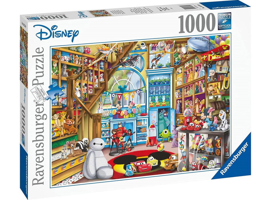 RAVENSBURGER Puzzle Obchod s hračkami Disney-Pixar 1000 dielikov