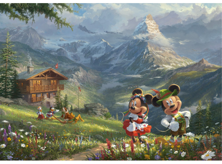 SCHMIDT Puzzle Mickey & Minnie v Alpách 1000 dielikov