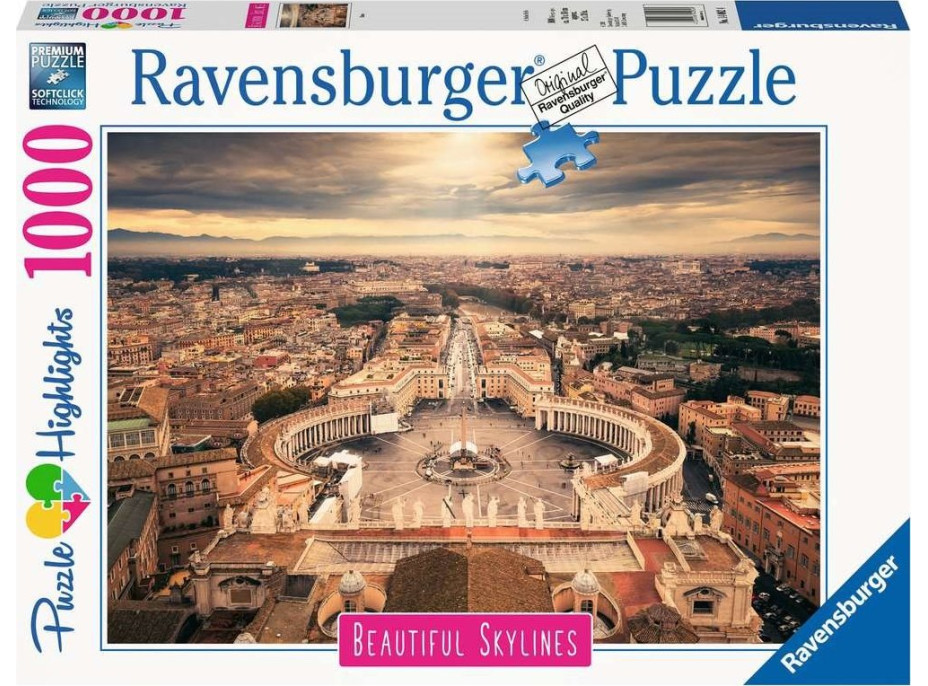 RAVENSBURGER Puzzle Rím, Taliansko 1000 dielikov