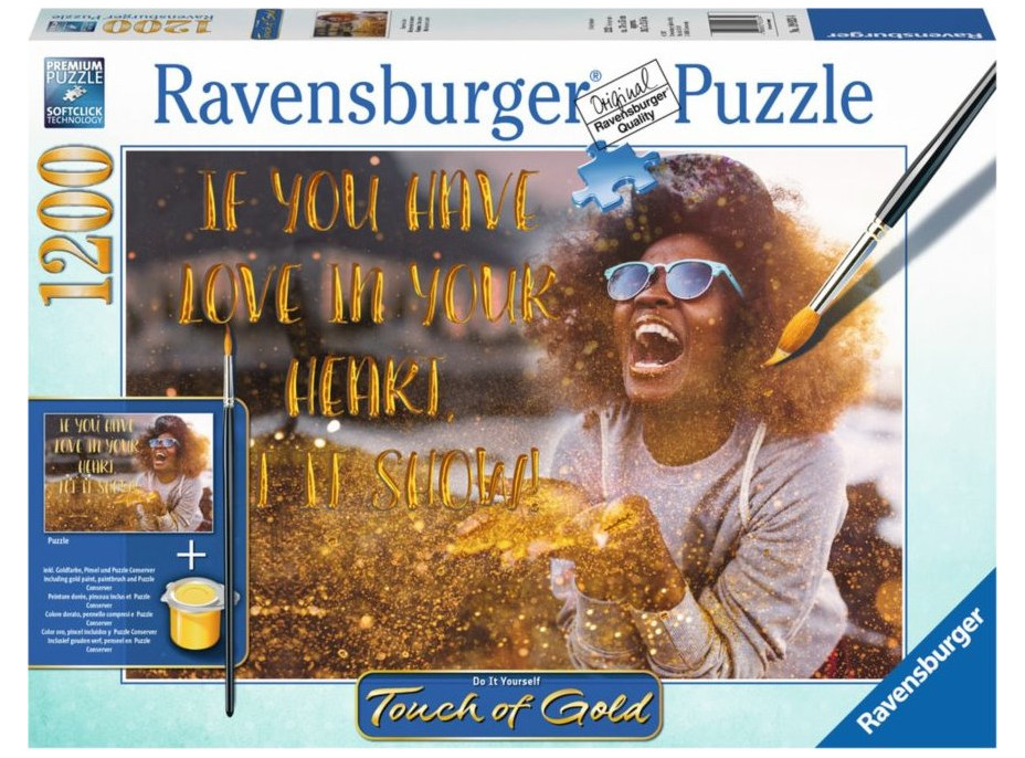 RAVENSBURGER Puzzle Touch of Gold Ukáž lásku 1200 dielikov