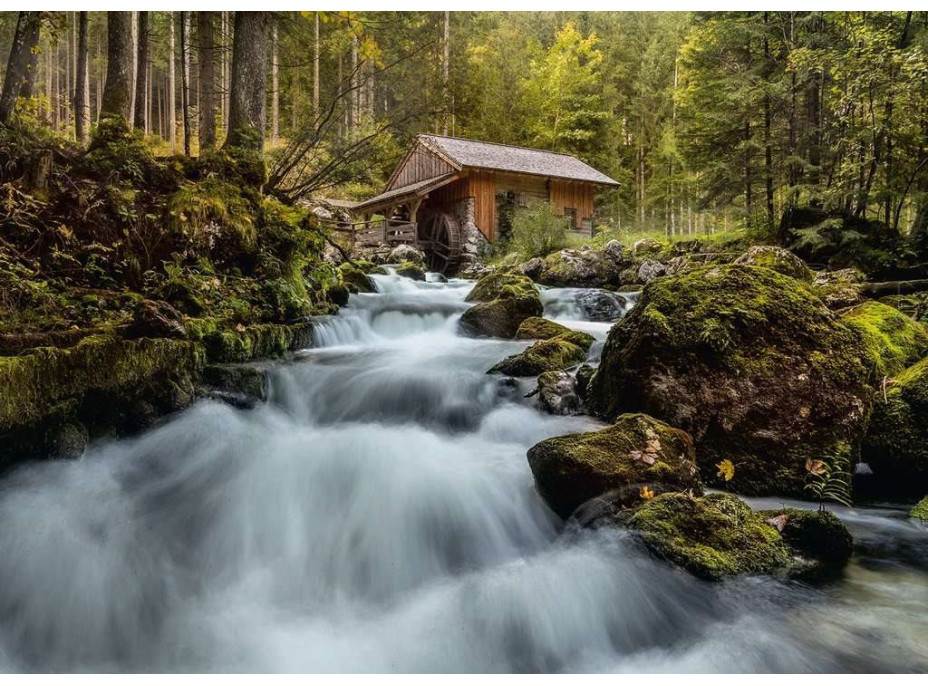 RAVENSBURGER Puzzle Vodopád Gollinger Wasserfall, Rakúsko 1000 dielikov