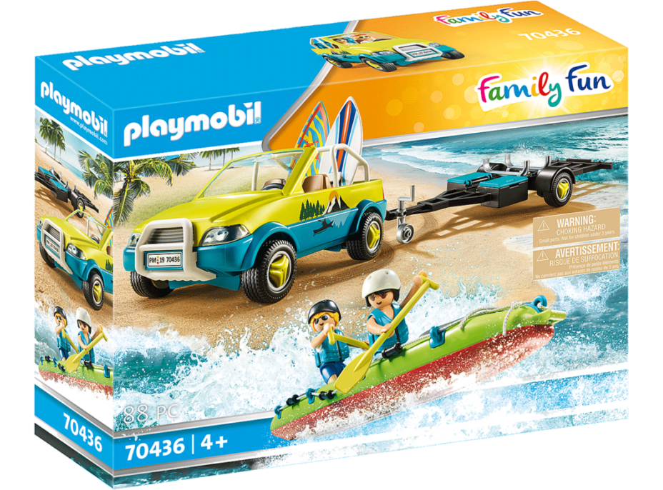 PLAYMOBIL® Family Fun 70436 Plážové auto s lodným prívesom