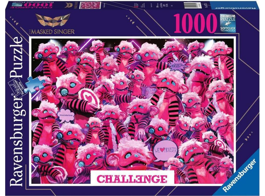 RAVENSBURGER Puzzle Challenge: Masked Singer Monster 1000 dielikov