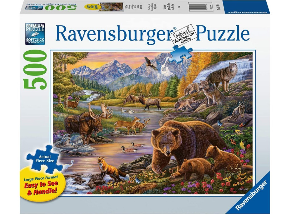 RAVENSBURGER Puzzle Divočina XXL 500 dielikov