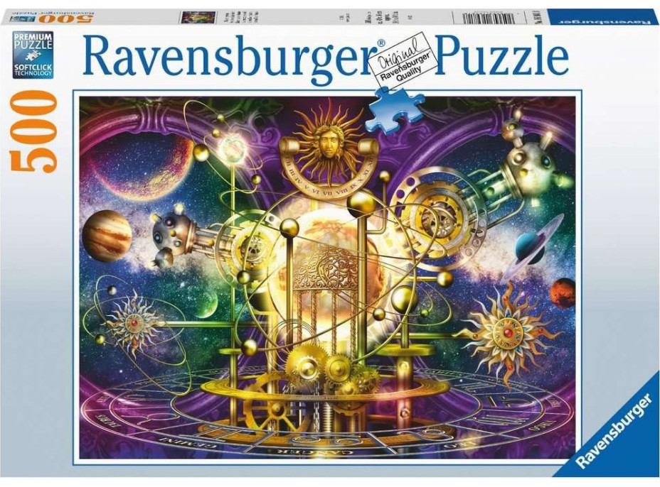 RAVENSBURGER Puzzle Zlatá slnečná sústava 500 dielikov