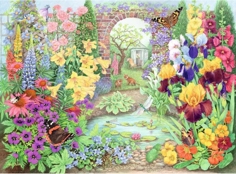 RAVENSBURGER Puzzle Nádherné záhrady 4x500 dielikov