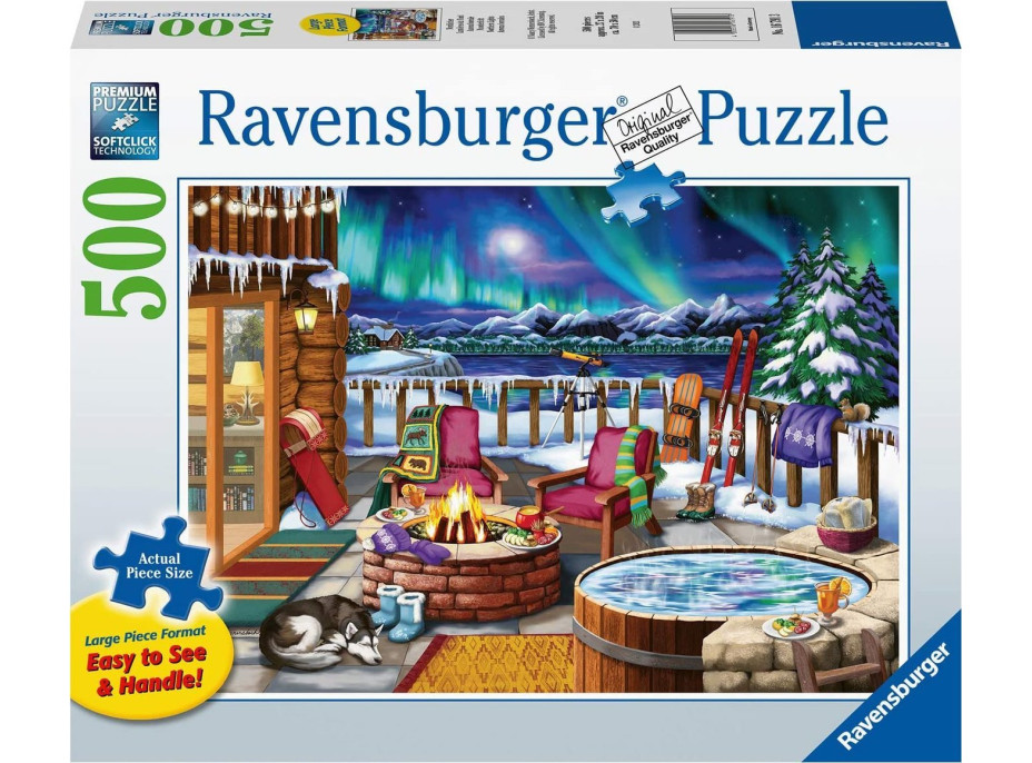 RAVENSBURGER Puzzle Polárna žiara XXL 500 dielikov