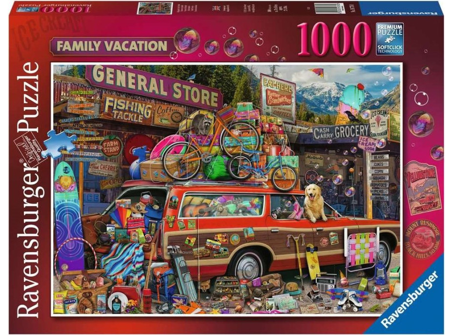 RAVENSBURGER Puzzle Rodinná dovolenka 1000 dielikov