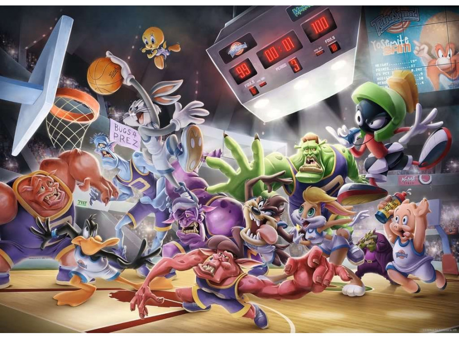 RAVENSBURGER Puzzle Space Jam: Záverečná smeč 1000 dielikov