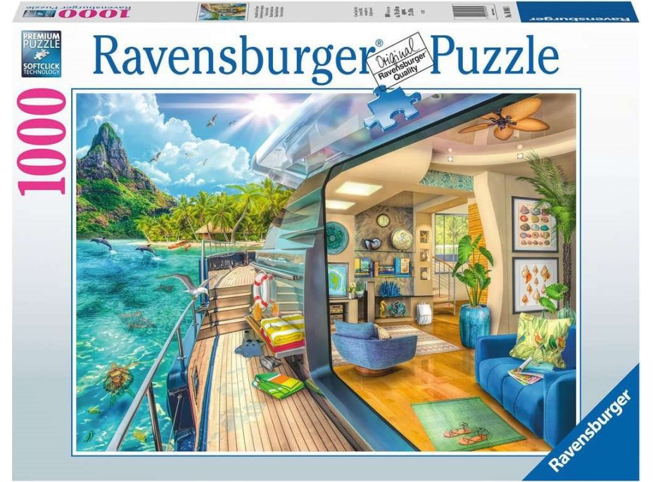 RAVENSBURGER Puzzle Ubytovanie na tropickom ostrove 1000 dielikov