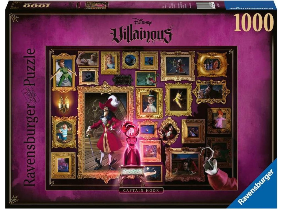 RAVENSBURGER Puzzle Disney Villainous: Kapitán Hook 1000 dielikov