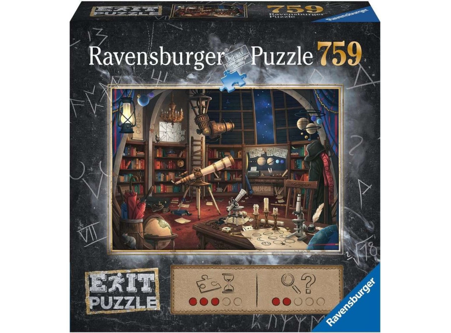 RAVENSBURGER Únikové EXIT puzzle Observatórium 759 dielikov