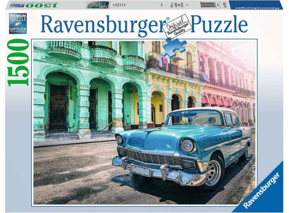 RAVENSBURGER Puzzle Kubánske auto 1500 dielikov