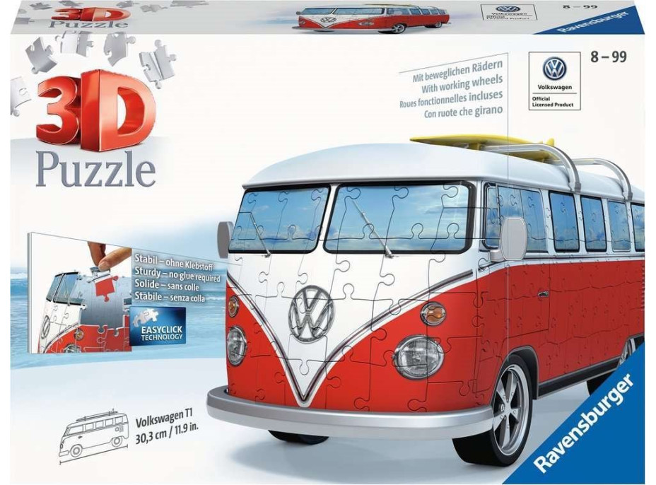 RAVENSBURGER 3D puzzle Autobus Volkswagen T1 162 dielikov