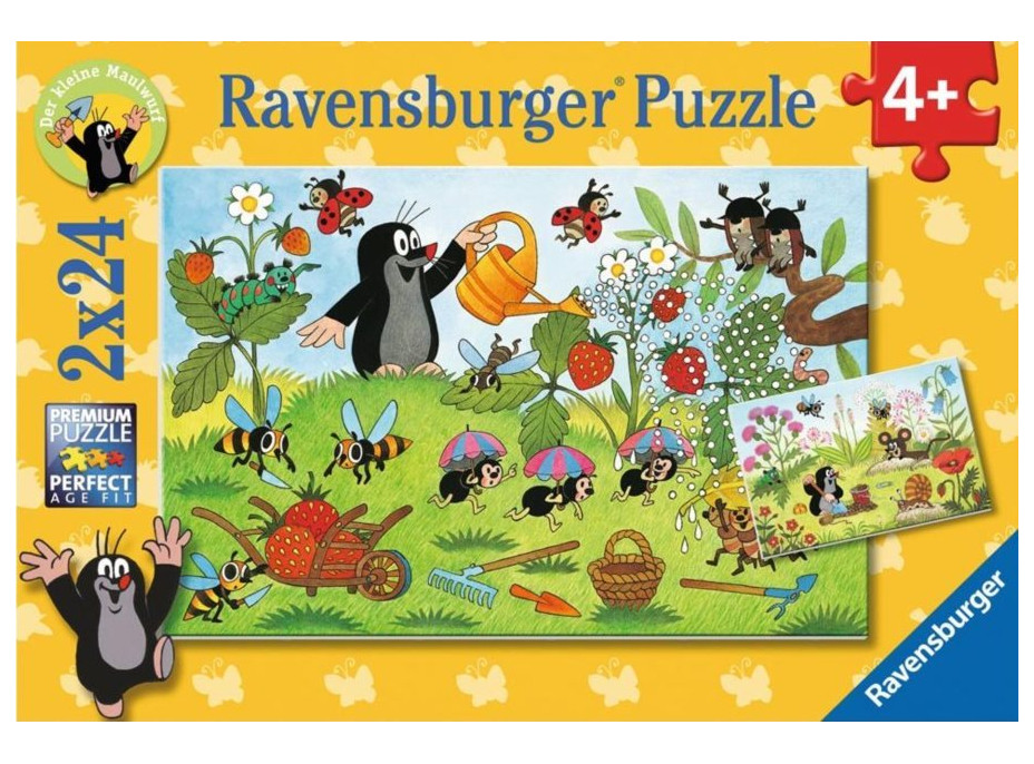 RAVENSBURGER Puzzle Krtko na záhradke 2x24 dielikov