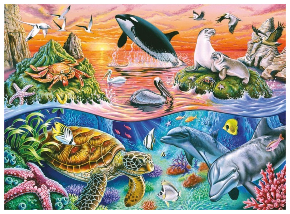 RAVENSBURGER Puzzle Nádherný oceán XXL 100 dielikov