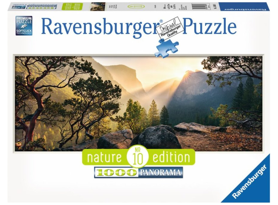 RAVENSBURGER Panoramatické puzzle Yosemitský národný park, Kalifornia 1000 dielikov