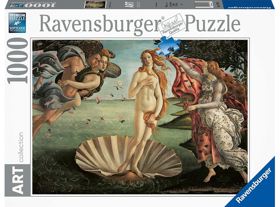 RAVENSBURGER Puzzle Art Collection: Zrodenie Venuše 1000 dielikov