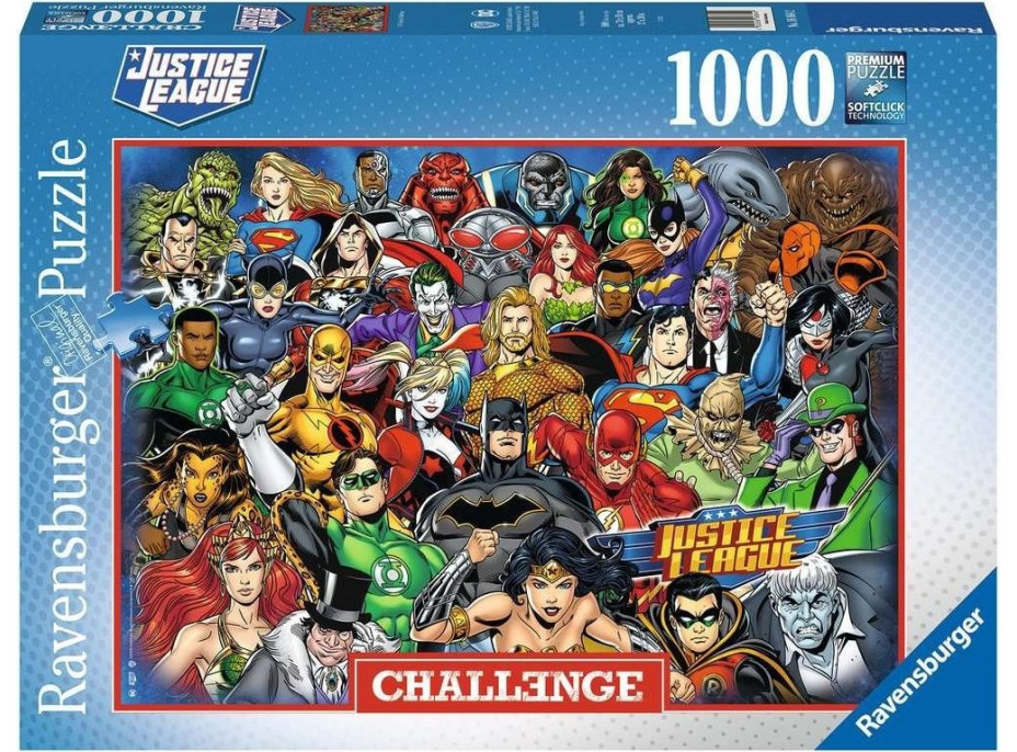 RAVENSBURGER Puzzle Challenge: Liga spravodlivosti 1000 dielikov