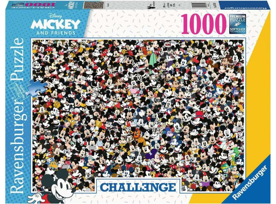 RAVENSBURGER Puzzle Challenge: Mickey Mouse 1000 dielikov