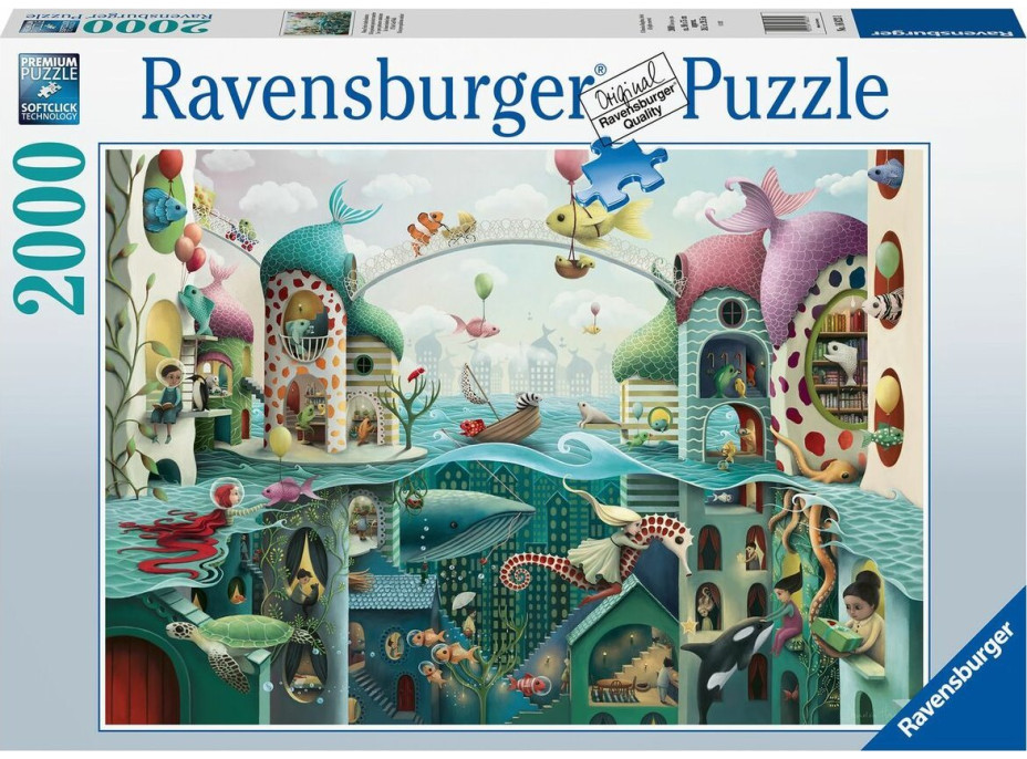 RAVENSBURGER Puzzle Keby ryby mohli chodiť 2000 dielikov