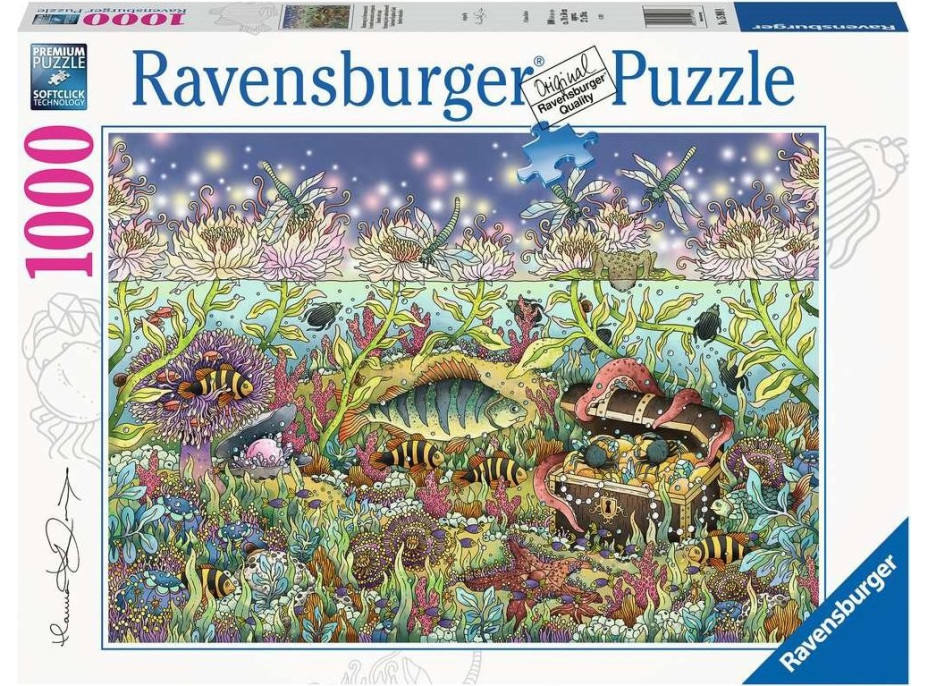 RAVENSBURGER Puzzle Podvodné kráľovstvo za súmraku 1000 dielikov