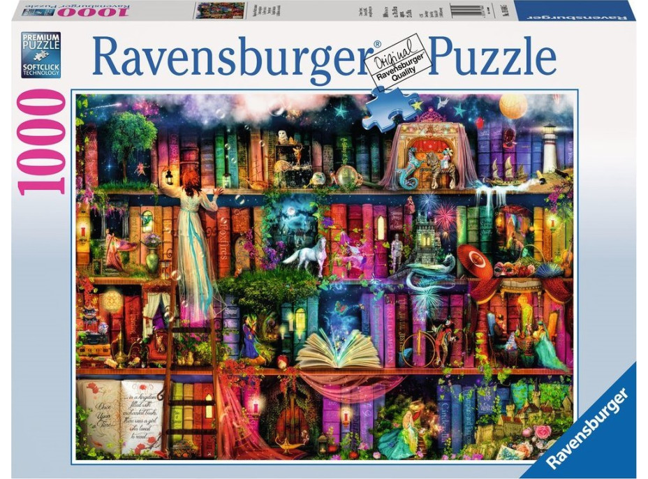 RAVENSBURGER Puzzle Rozprávková knižnica 1000 dielikov