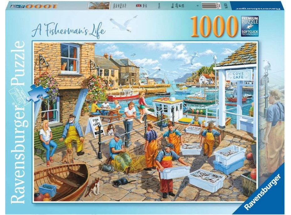 RAVENSBURGER Puzzle Rybársky život 1000 dielikov