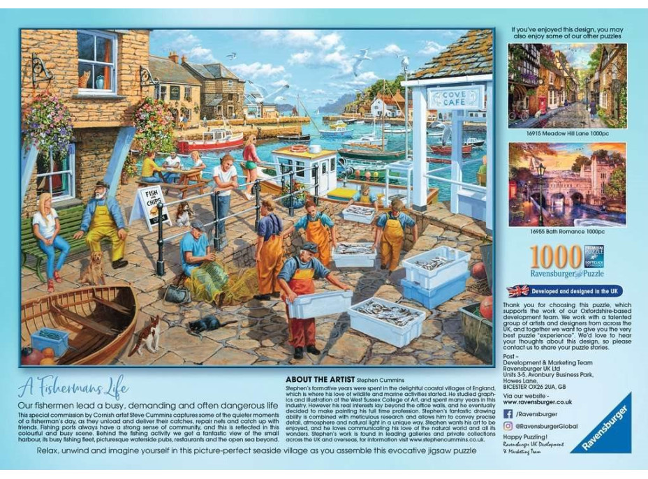 RAVENSBURGER Puzzle Rybársky život 1000 dielikov